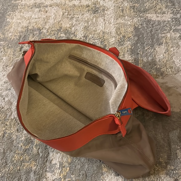 Zara Extra Large Suede and Leather Zippered Clutch - Picture 6 of 6